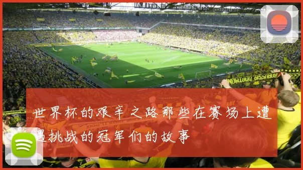 世界杯的艰辛之路那些在赛场上遭遇挑战的冠军们的故事