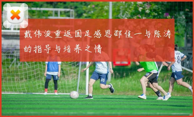 戴伟浚重返国足感恩邵佳一与陈涛的指导与培养之情